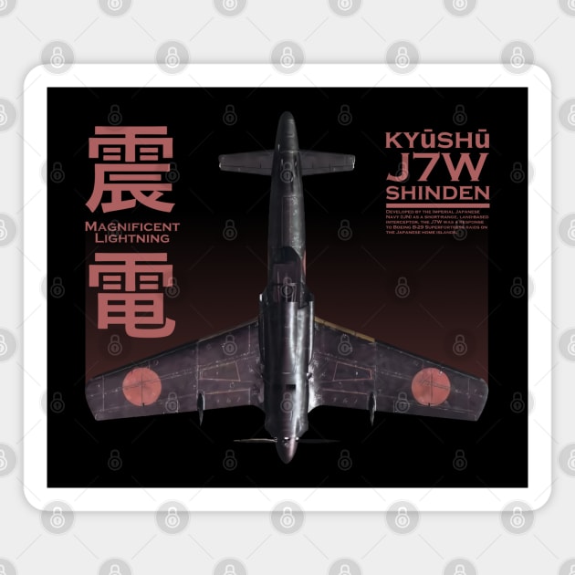 Kyushu J7W Shinden Magnet by Distant War